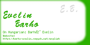 evelin barho business card